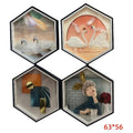 HP- XSW09 - CUADROS DECORATIVOS HEXAGONALES (9/1)