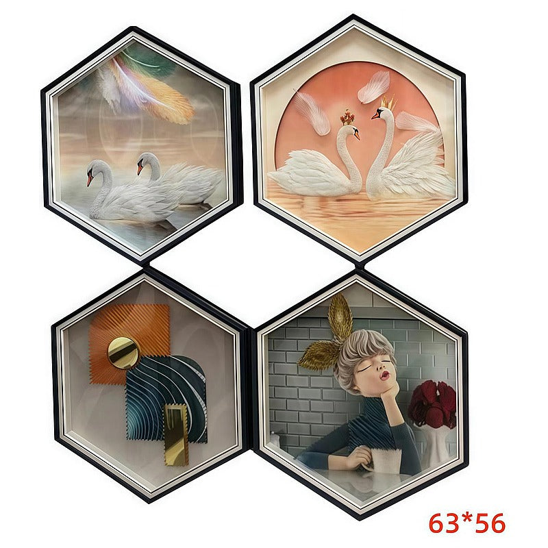 HP- XSW09 - CUADROS DECORATIVOS HEXAGONALES (9/1)