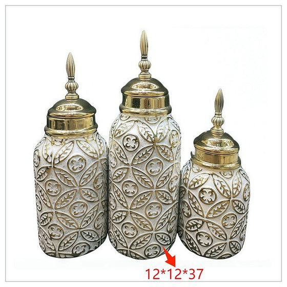 LT-AC-278 - FRASCOS DECORATIVOS CON TAPA METÁLICA (24/1)