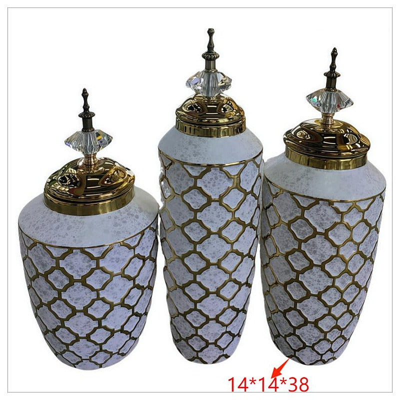 LT-AC-285 - JUEGO DE JARRONES DECORATIVOS (12/1)