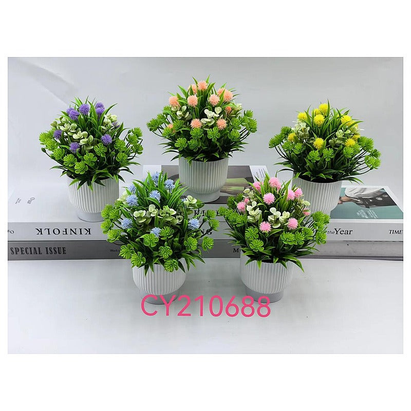 HG-SF1-4 - MACETA CON FLORES ARTIFICIALES (144/1)