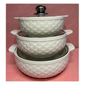 H-XLC03 - JUEGO DE BOWLS DE CERÁMICA CON TAPA (8/1)