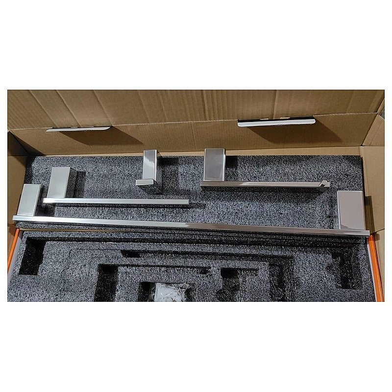 BA-BP19 - SET DE ACCESORIOS DE BAÑO CROMADOS (10/1)