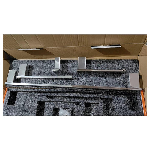 BA-BP19 - SET DE ACCESORIOS DE BAÑO CROMADOS (10/1)