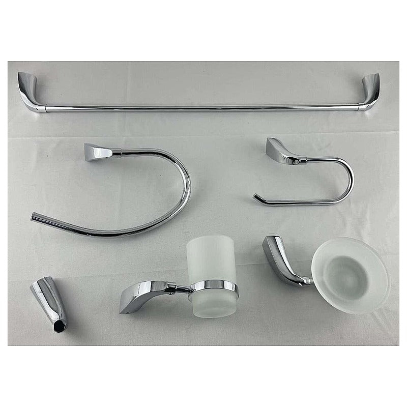 BA-BP1 - SET DE ACCESORIOS DE BAÑO CROMADOS (5/1)