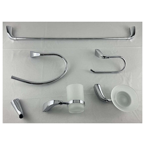 BA-BP1 - SET DE ACCESORIOS DE BAÑO CROMADOS (5/1)