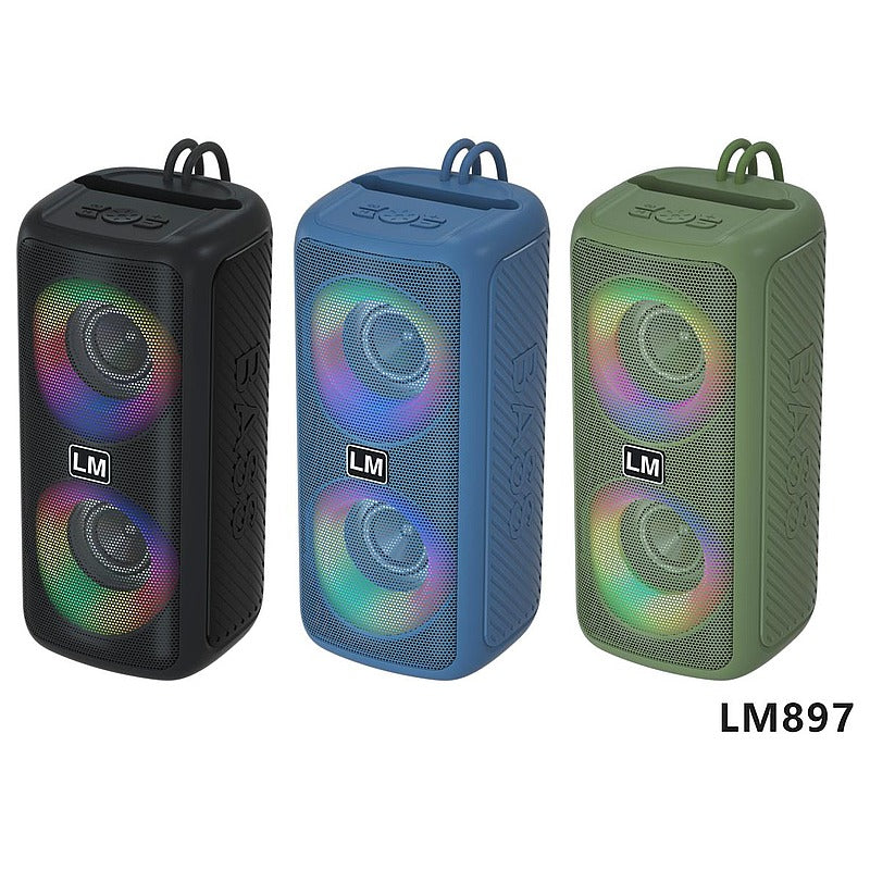 BTC-35 - BOCINA BLUETOOTH PORTÁTIL CON LUCES LED (40/1)