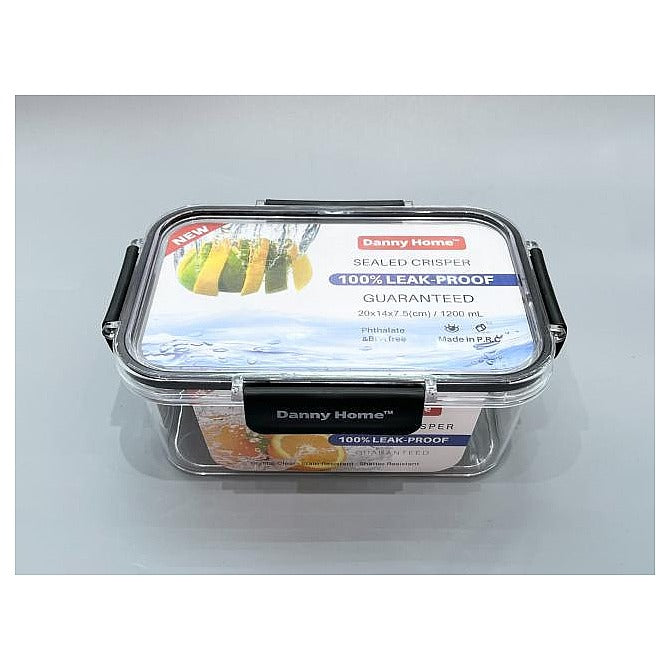 HO-080 - CONTENEDOR HERMÉTICO DE VIDRIO 1200 ML (18/1)