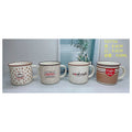 H-TX001 - TAZAS DE CERÁMICA DECORADAS 430ML (48/1)
