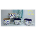 H-TX005 - TAZAS DE CERÁMICA DECORADAS 400ML (48/1)