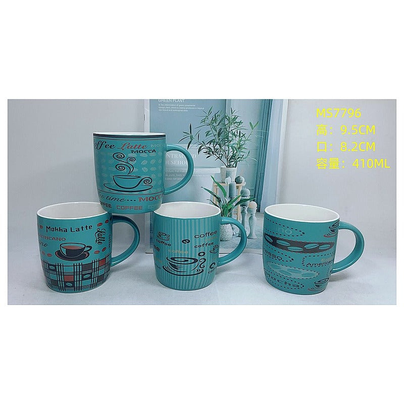 H-TX026 - TAZAS DE CERÁMICA DISEÑOS CAFÉ (72/1)
