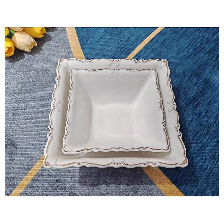 LT-AC371 - SET DE PLATOS CUADRADOS DECORATIVOS (36/1)