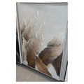 H-HYP02 - CUADRO DECORATIVO CON HOJAS EN RELIEVE (6/1)