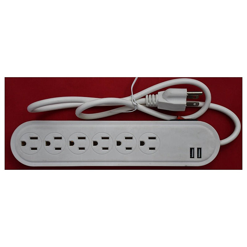HS-E-UC6 - REGLETA DE ENCHUFES CON 2 PUERTOS USB (60/1)