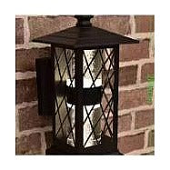 IP-MX067 - APLIQUE DE PARED ESTILO FAROL NEGRO (20/1)