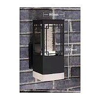 IP-MX075 - APLIQUE DE PARED NEGRO 20CM*80CM (20/1)
