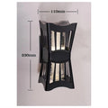 IP-MX077 - APLIQUE DE PARED NEGRO 230MM (20/1)