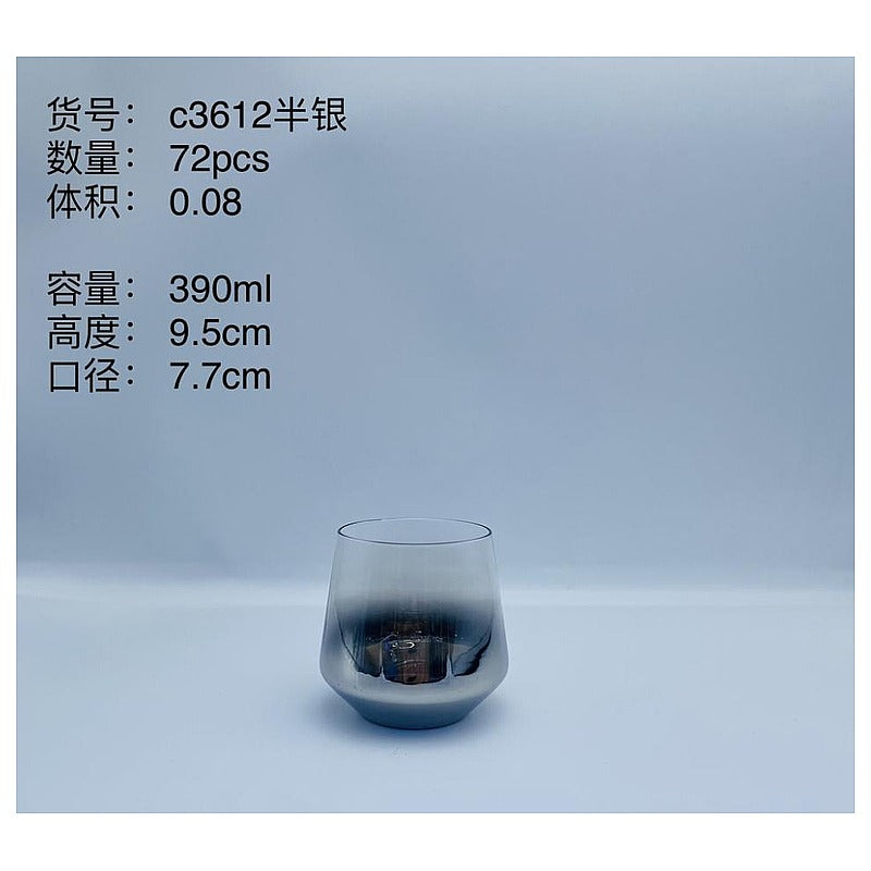 H-YG018 - VASO DE VIDRIO AHUMADO 390ML (72/1)