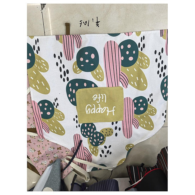YMJ-A1 - DELANTAL CON ESTAMPADO DE CACTUS (400/1)