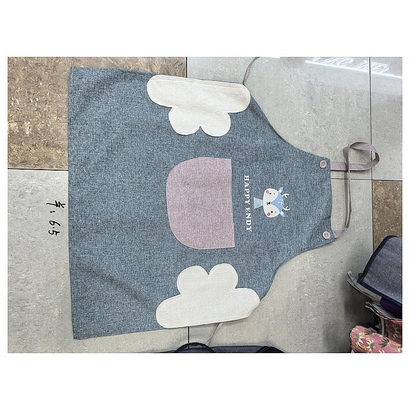 YMJ-A3 - DELANTAL INFANTIL CON DISEÑO DE NUBES (400/1)