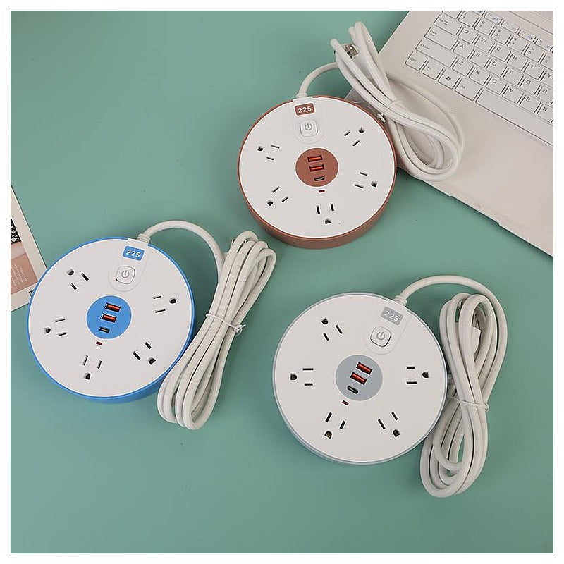 EL-WJ005 - REGLETA ELÉCTRICA CIRCULAR CON PUERTOS USB (80/1)