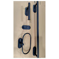 BA-BP14 - SET DE ACCESORIOS DE BAÑO NEGRO (10/1)