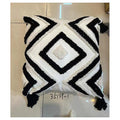 HG-YM058 - COJÍN DECORATIVO BLANCO Y NEGRO (100/1)