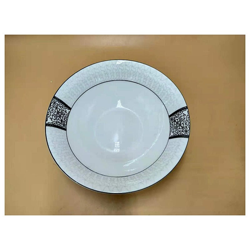 NH-CT-14 - PLATO HONDO DE PORCELANA DECORADO (36/1)