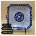 NH-CT-43 - PLATO CUADRADO DE PORCELANA DECORATIVA (50/1)