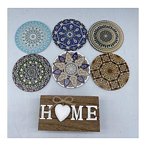HG-AJ43 - POSAVASOS DE CERÁMICA DECORATIVOS (100/1)