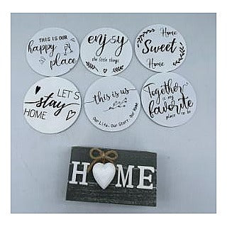 HG-AJ45 - POSAVASOS DECORATIVOS CON LETREROS (100/1)
