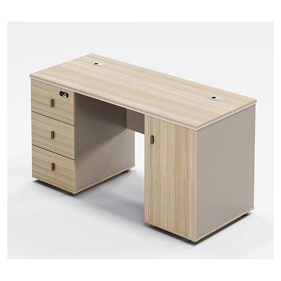 YC-OF-Y6 - ESCRITORIO DE MADERA CON CAJONERA (1/1)