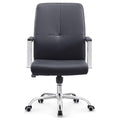 HF-YC031 - SILLA DE OFICINA NEGRA CON RUEDAS (2/1)
