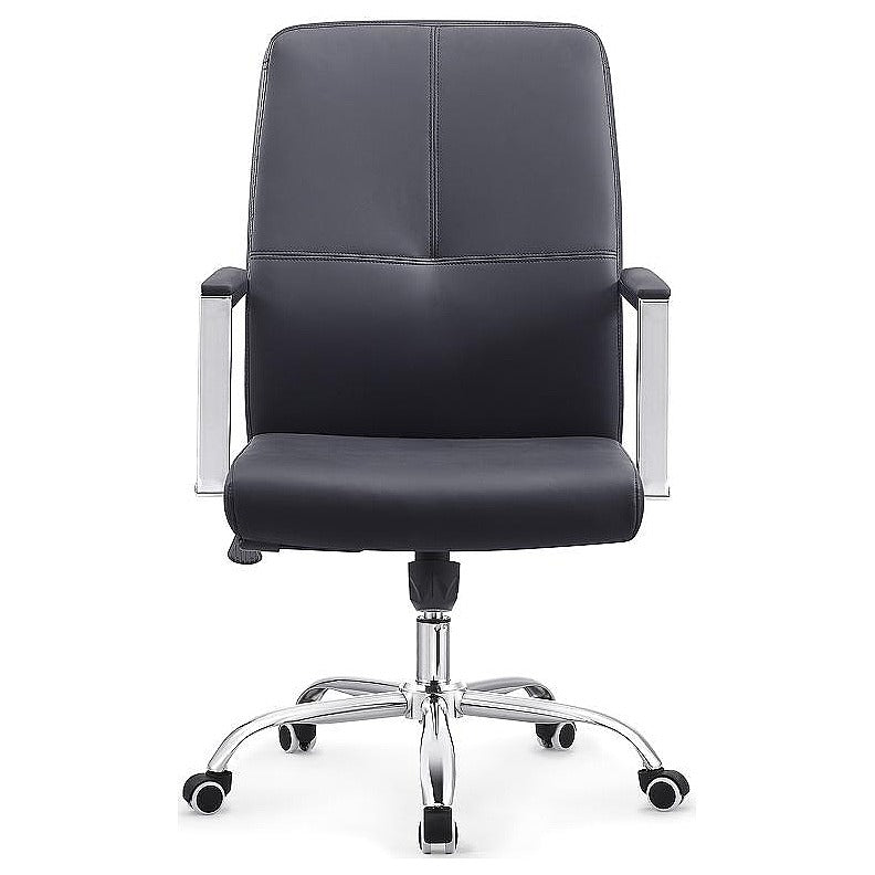 HF-YC031 - SILLA DE OFICINA NEGRA CON RUEDAS (2/1)