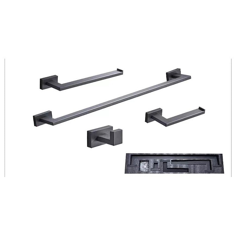 BA-BP16 - SET DE ACCESORIOS DE BAÑO NEGRO (10/1)