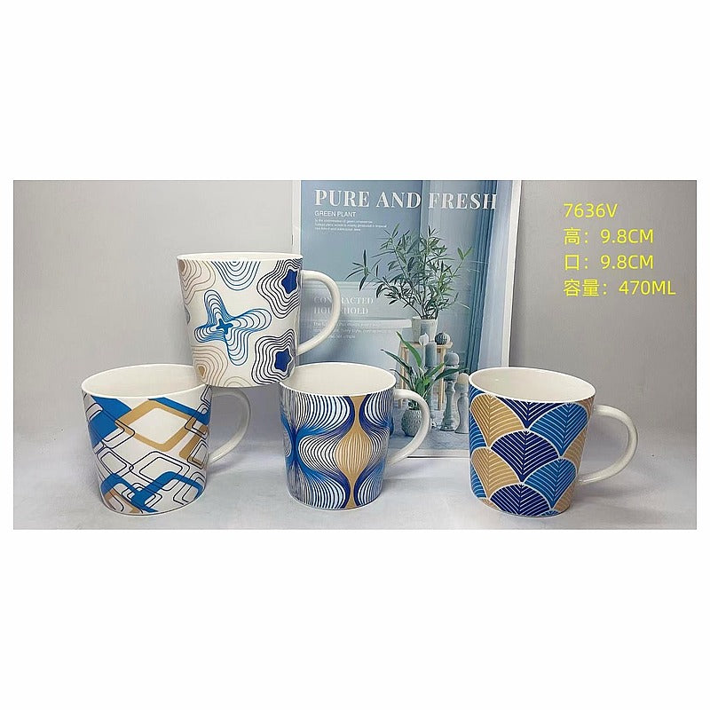 H-TX036 - TAZAS DE CERÁMICA 470 ML (48/1)