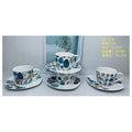 H-TX047 - JUEGO DE TAZAS CON PLATO DECORADO (8/1)
