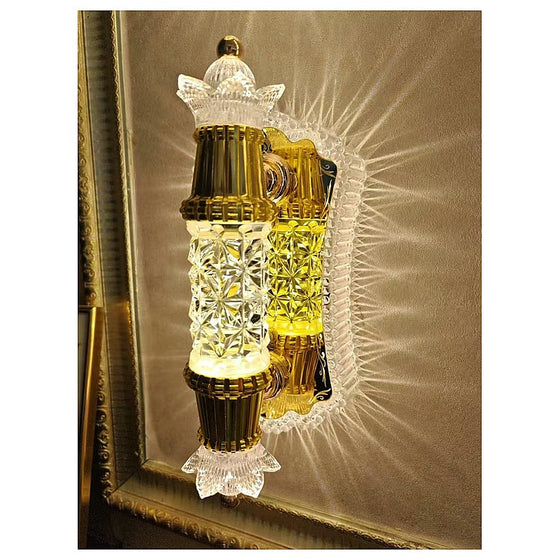 NHL-134 - APLIQUE DE PARED DECORATIVO DE CRISTAL (10/1)