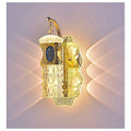NHL-142 - APLIQUE DE PARED DECORATIVO DORADO (10/1)