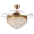 IP-CC025 - VENTILADOR DE TECHO CON LÁMPARA DE CRISTAL (6938/1)