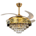 IP-CC033 - VENTILADOR DE TECHO CON LUZ Y CRISTAL (6819/1)