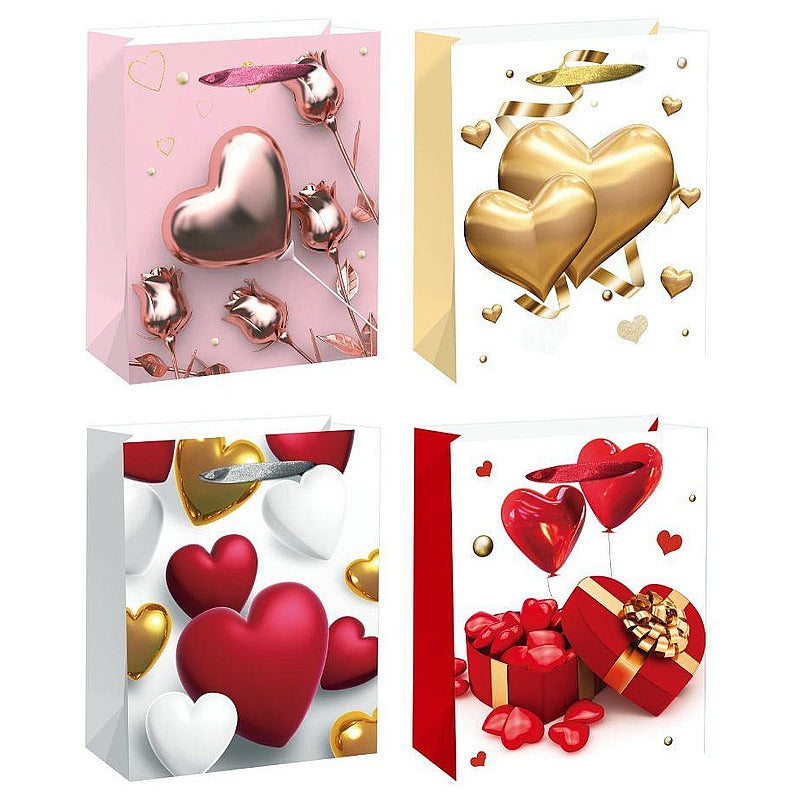XD-HB8 - BOLSA DE REGALO CON DISEÑO DE CORAZONES (480/1)