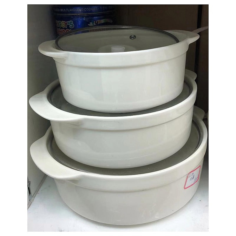 HG-XC6 - OLLA DE CERÁMICA CON TAPA DE VIDRIO (8/1)