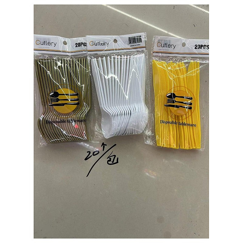 JO-FS-15 - TENEDORES DE PLÁSTICO DESECHABLES 20 PIEZAS (300/1)