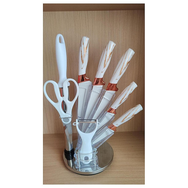 KT-KAS5 - SET DE CUCHILLOS CON BASE GIRATORIA (12/1)