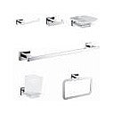 MBA3056P - SET DE ACCESORIOS PARA BAÑO CROMADO (5/1)