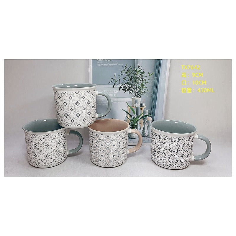 HG-TXC44 - TAZAS DE CERÁMICA DECORADAS (48/1)