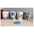 HG-TXC45 - TAZAS DE PORCELANA CON FLORES (72/1)