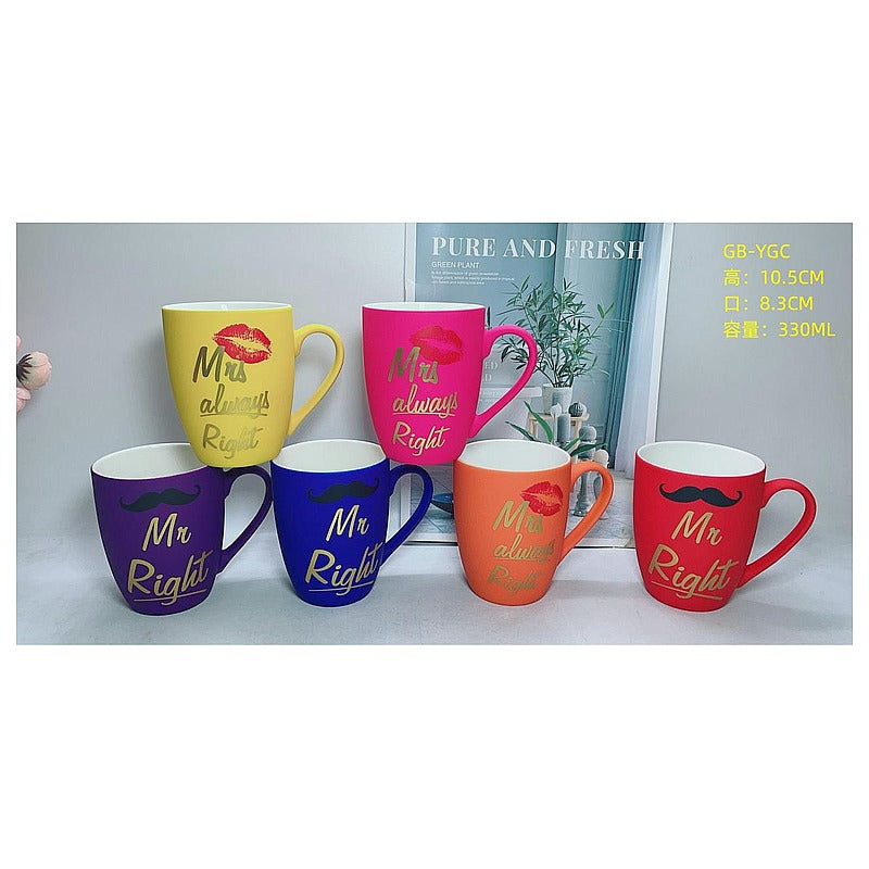 HG-TXC56 - TAZAS DE CERÁMICA MR. Y MRS. (72/1)