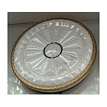 IP-XPL09 - PLAFÓN DE TECHO CRISTAL Y DORADO (10/1)